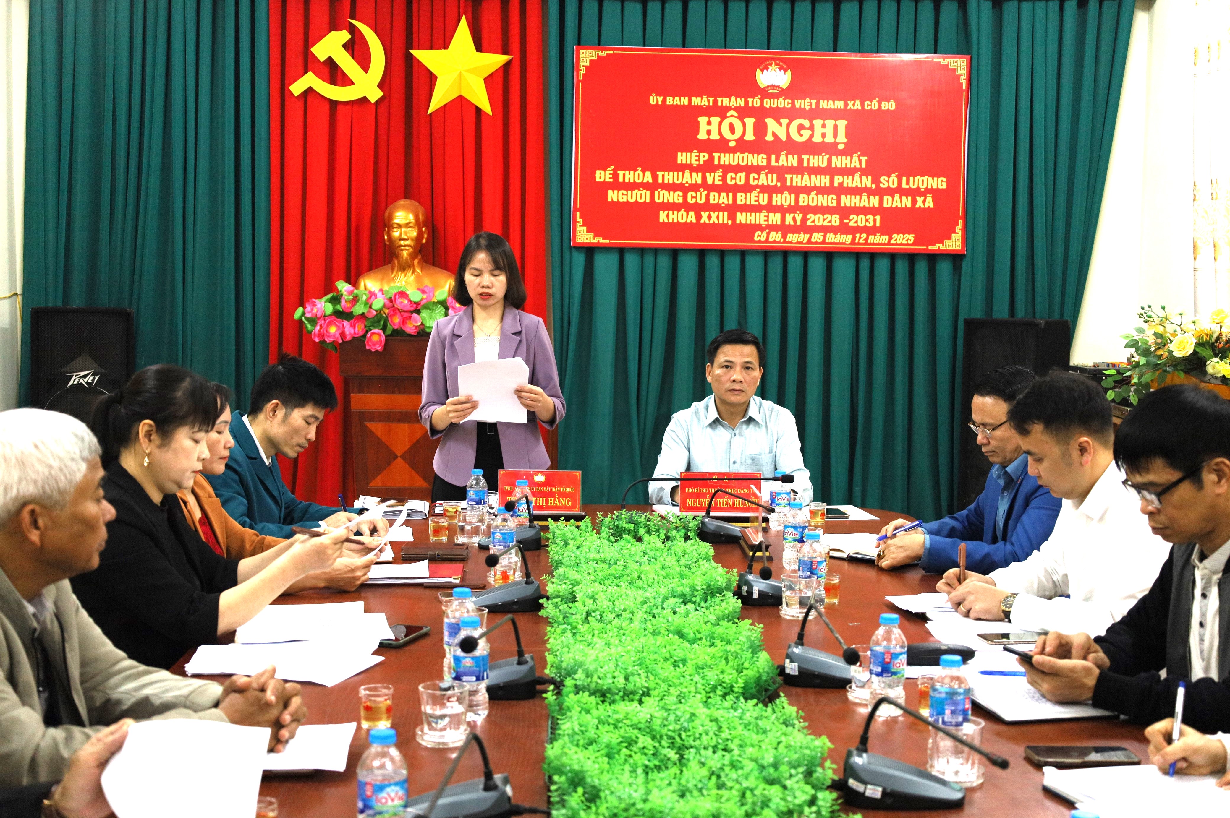 Xã Cổ Đô hoàn thiện cơ cấu nhân sự giới thiệu ứng cử đại biểu HĐND nhiệm kỳ 2026-2031