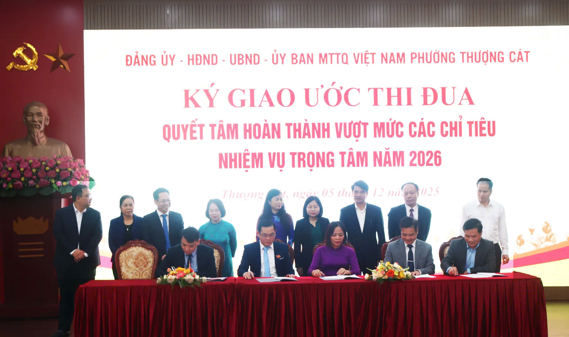Phường Thượng Cát quyết tâm hoàn thành vượt mức 17 chỉ tiêu kinh tế - xã hội năm 2026