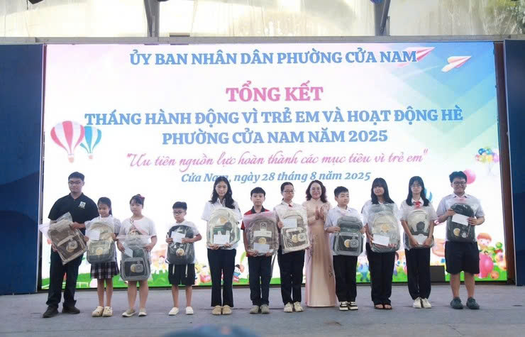 Phường Cửa Nam tổng kết Tháng hành động vì trẻ em, lan tỏa mùa hè an toàn, sáng tạo và giàu giá trị nhân văn