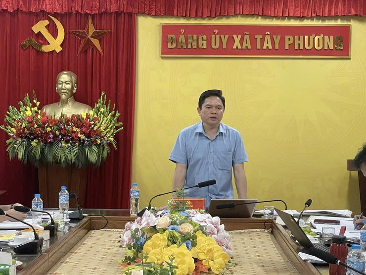 Xã Tây Phương rà soát toàn diện công tác chuẩn bị Đại hội Mặt trận và các đoàn thể nhiệm kỳ 2025-2030