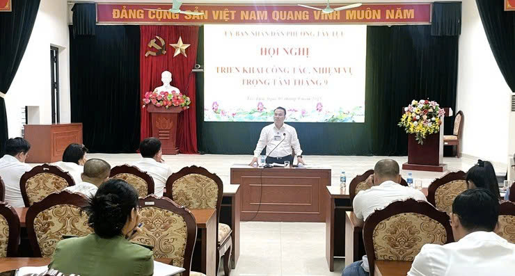 Phường Tây Tựu tập trung tháo gỡ vướng mắc, thúc đẩy tiến độ các nhiệm vụ trọng tâm tháng 9