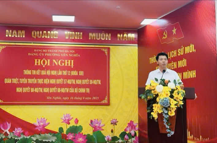 Phường Yên Nghĩa quán triệt các nghị quyết Trung ương, tạo thống nhất nhận thức và quyết tâm chính trị trong toàn hệ thống