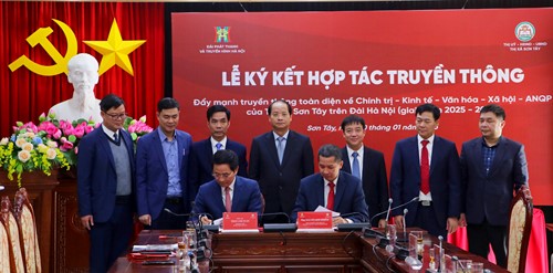 Thị xã Sơn Tây và Đài Phát thanh và Truyền hình Hà Nội hợp tác truyền thông: Nâng tầm hình ảnh đô thị lịch sử trên đa nền tảng