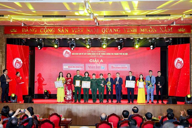 Hà Nội vinh danh những tác phẩm báo chí xuất sắc về xây dựng Đảng và hệ thống chính trị