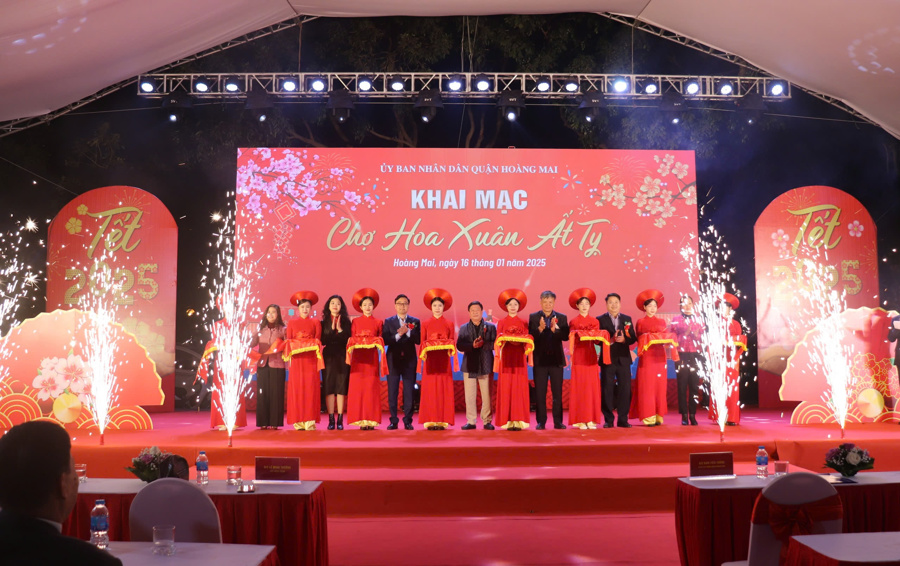 Chợ hoa Xuân Hoàng Mai 2025: Sắc xuân hội tụ, kết nối giao thương