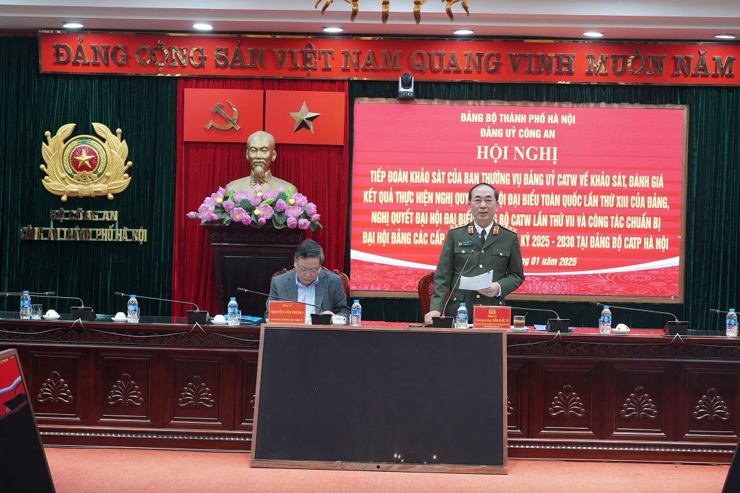 Công an Hà Nội: Tăng cường xây dựng Đảng, đảm bảo an ninh trật tự hướng tới Đại hội Đảng các cấp