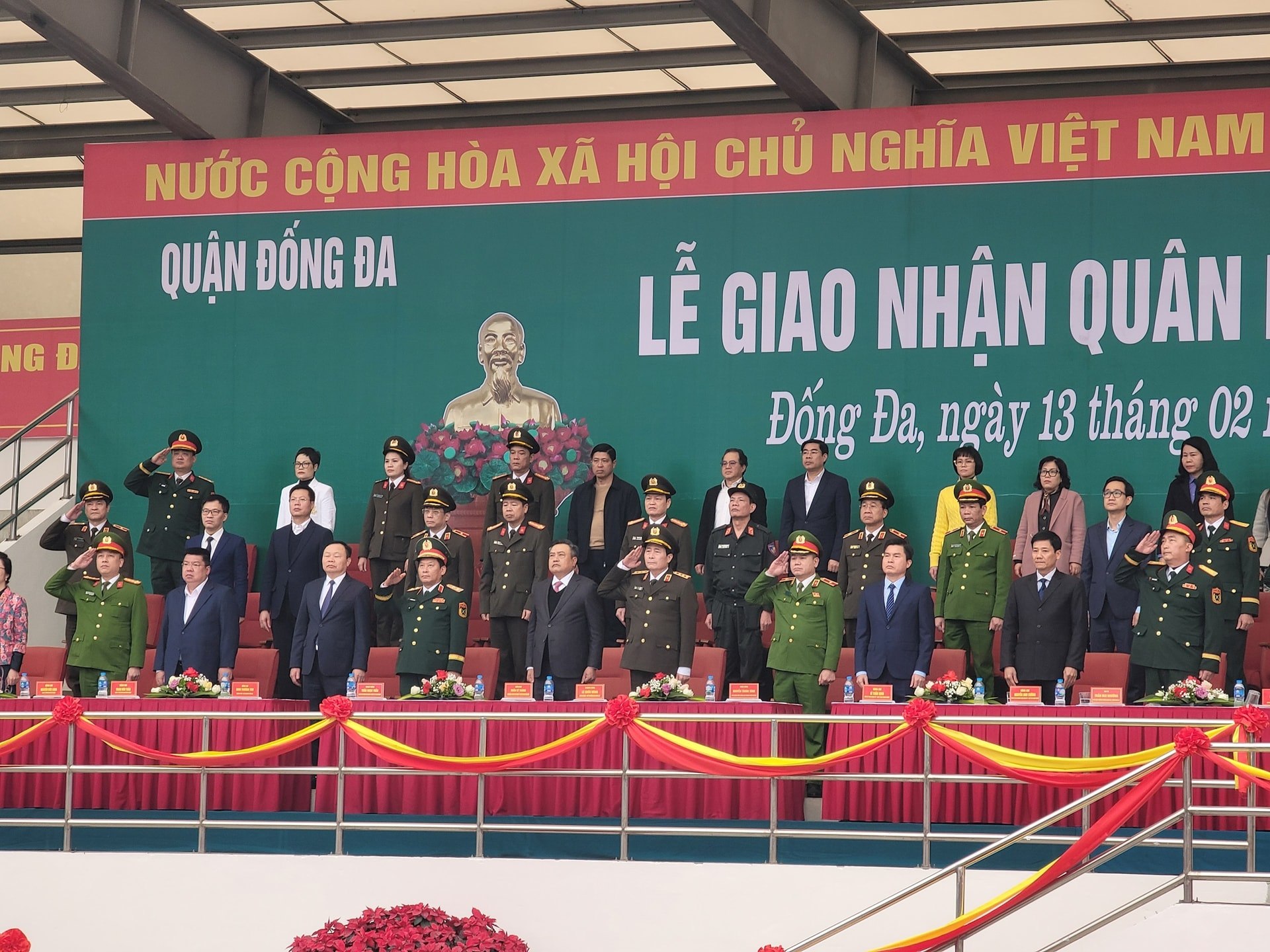 105 công dân quận Đống Đa lên đường nhập ngũ: Khẳng định quyết tâm, vững bước lên đường