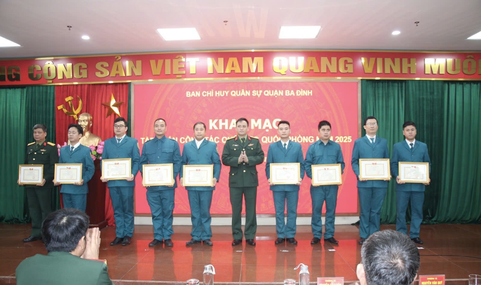 Quận Ba Đình tổ chức tập huấn nâng cao năng lực cán bộ quân sự, chính trị và hậu cần-kỹ thuật