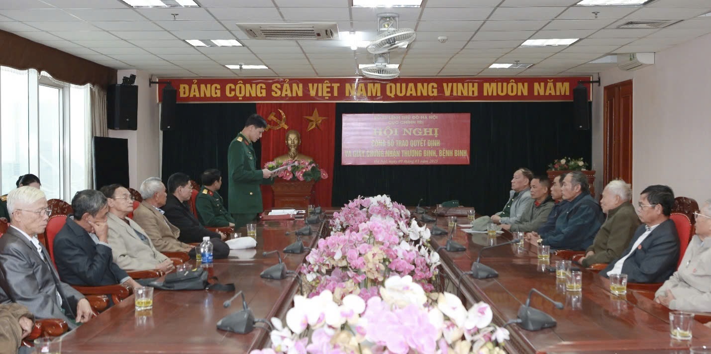 Hà Nội trao quyết định công nhận thương binh, bệnh binh: Sự tri ân sâu sắc với những người có công với đất nước