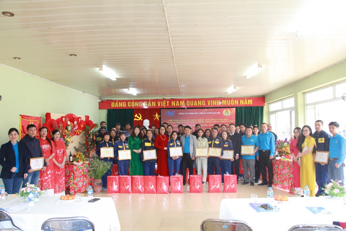 Công đoàn Công ty Thoát nước Hà Nội: Đồng hành cùng người lao động, nâng cao phúc lợi và phát động thi đua năm 2025