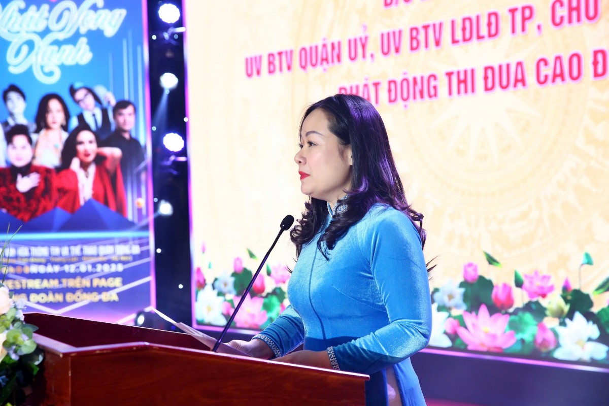 Liên đoàn Lao động quận Đống Đa phát động thi đua cao điểm chào mừng Đại hội Đảng bộ quận lần thứ XXIX: Thi đua nâng cao hiệu quả, đổi mới sáng tạo trong từng lĩnh vực