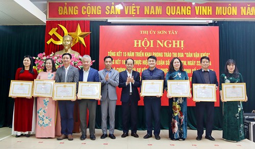 Thị xã Sơn Tây: Hiệu quả từ phong trào "Dân vận khéo" trong 15 năm qua