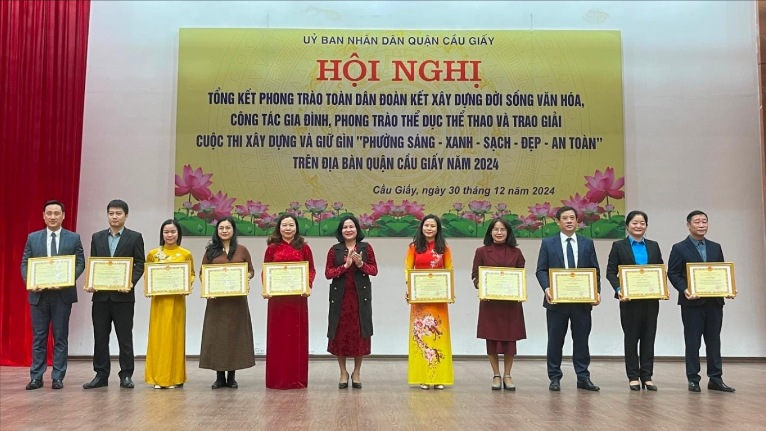 Quận Cầu Giấy đẩy mạnh xây dựng đời sống văn hoá, nâng cao chất lượng phong trào thể dục, thể thao