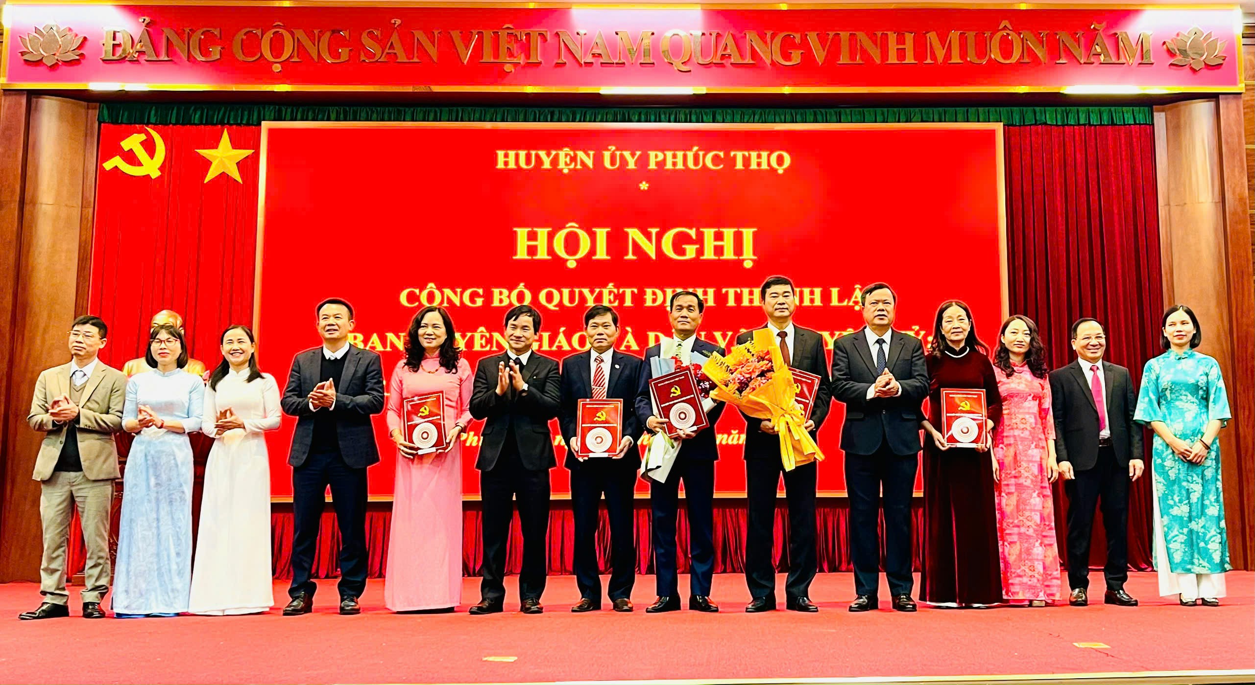 Ban Tuyên giáo và Dân vận Huyện ủy Phúc Thọ chính thức đi vào hoạt động từ 01-3-2025