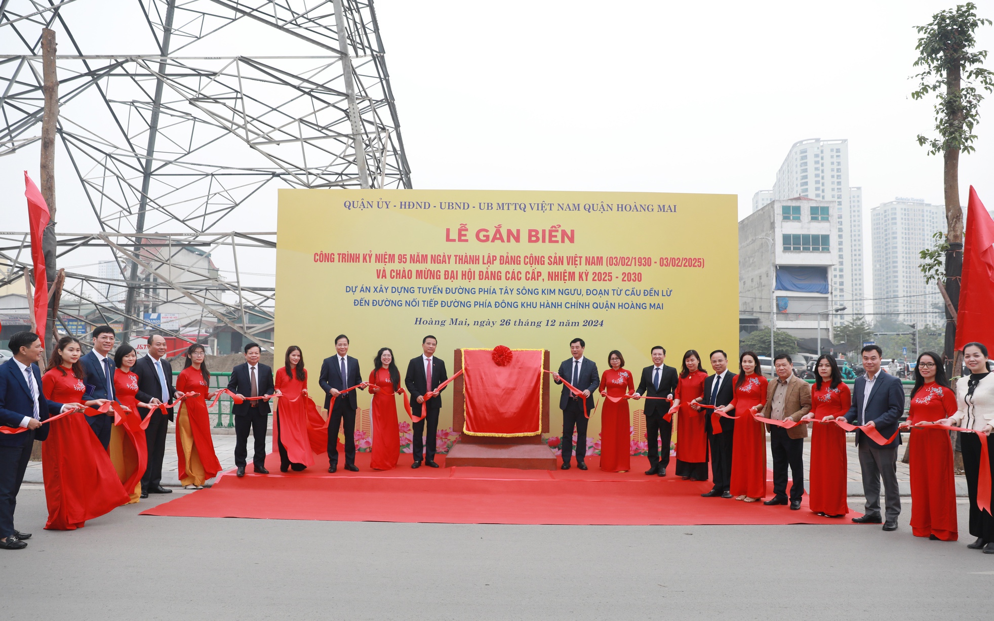 Quận Hoàng Mai khánh thành tuyến đường mới: Kết nối giao thông, thúc đẩy phát triển đô thị