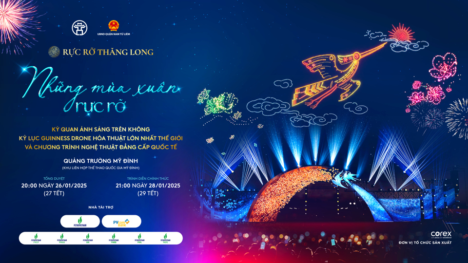 Hà Nội chuẩn bị cho đại tiệc ánh sáng đón Xuân Ất Tỵ: “Rực rỡ Thăng Long 2025” hứa hẹn bùng nổ cảm xúc