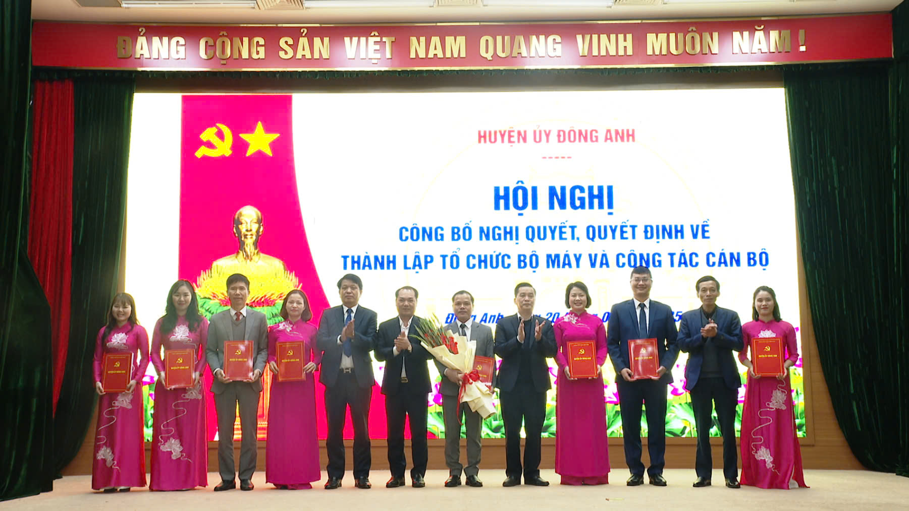 Huyện ủy Đông Anh công bố quyết định thành lập Ban Tuyên giáo và Dân vận Huyện uỷ