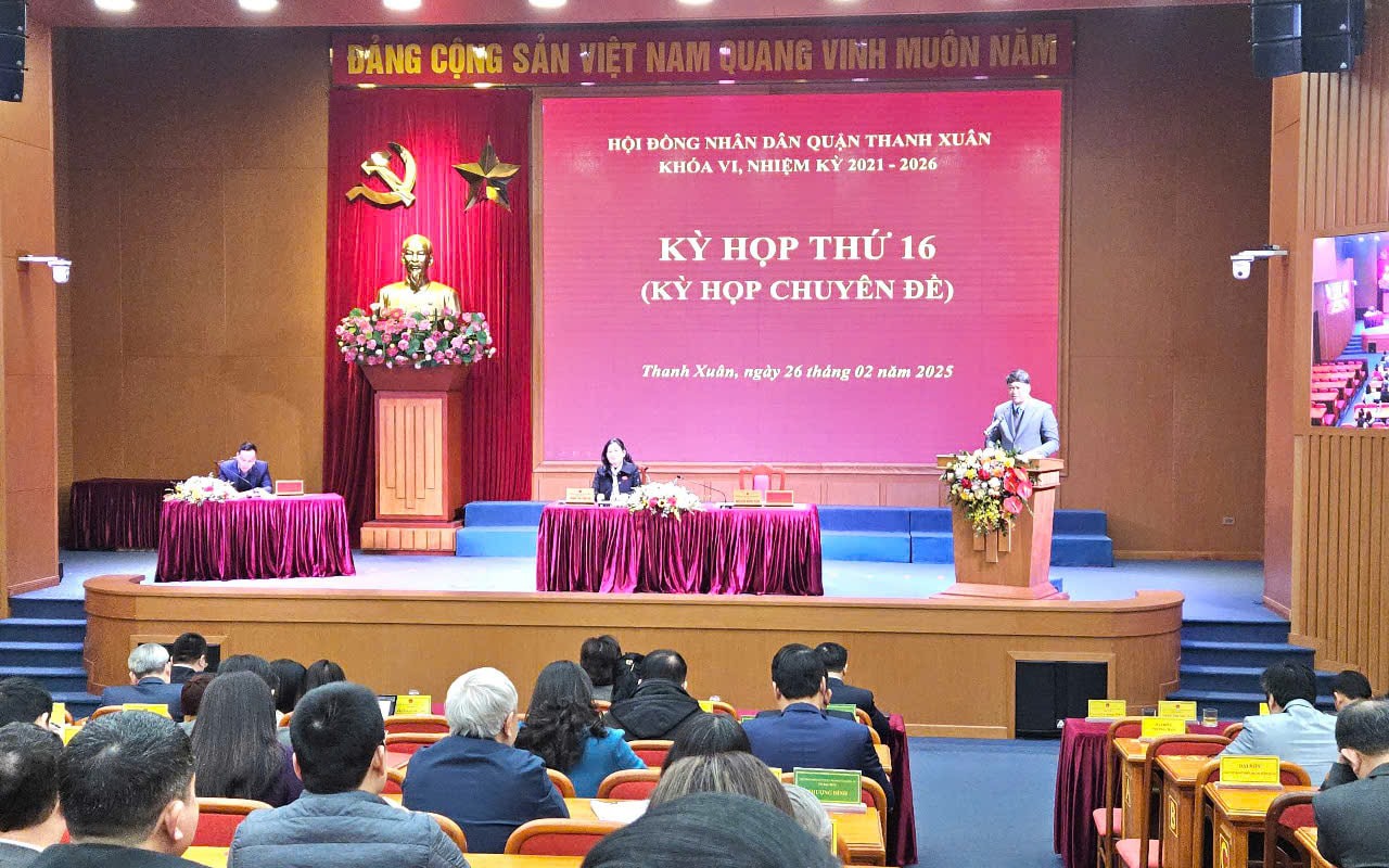 Kỳ họp thứ 16 HĐND quận Thanh Xuân khóa VI, nhiệm kỳ 2021-2026