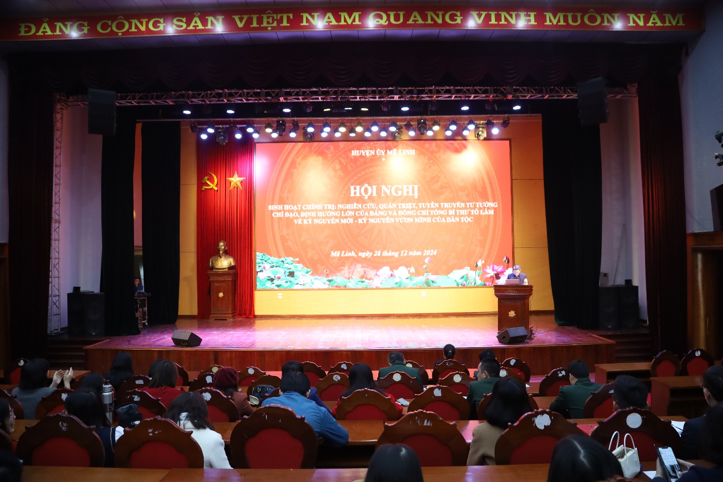 Huyện Mê Linh tổ chức sinh hoạt chính trị sâu rộng về "Kỷ nguyên mới - Kỷ nguyên vươn mình của dân tộc"