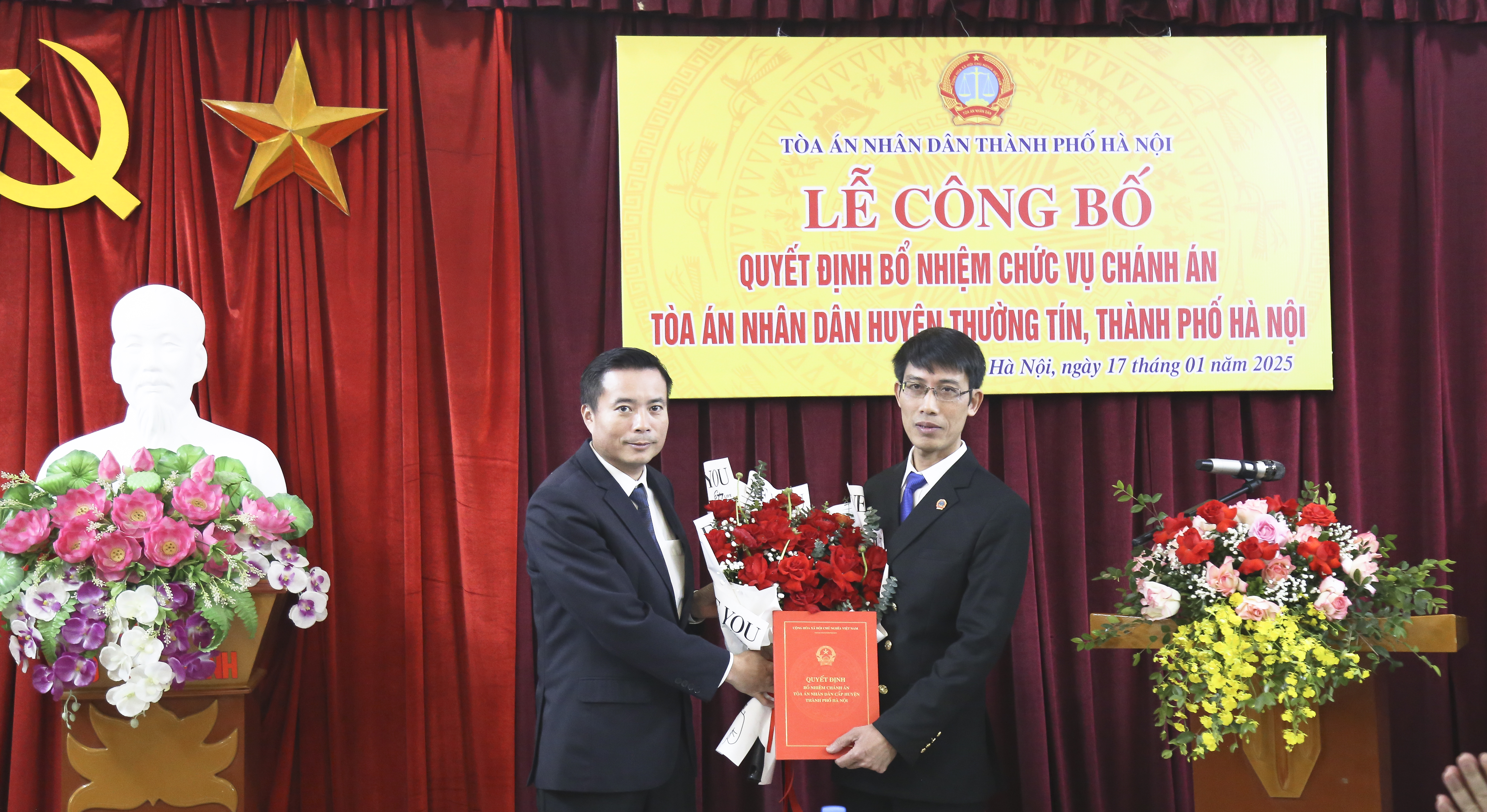 Tòa án nhân dân huyện Thường Tín có tân Chánh án: Đồng chí Phạm Trung Hòa nhận nhiệm vụ