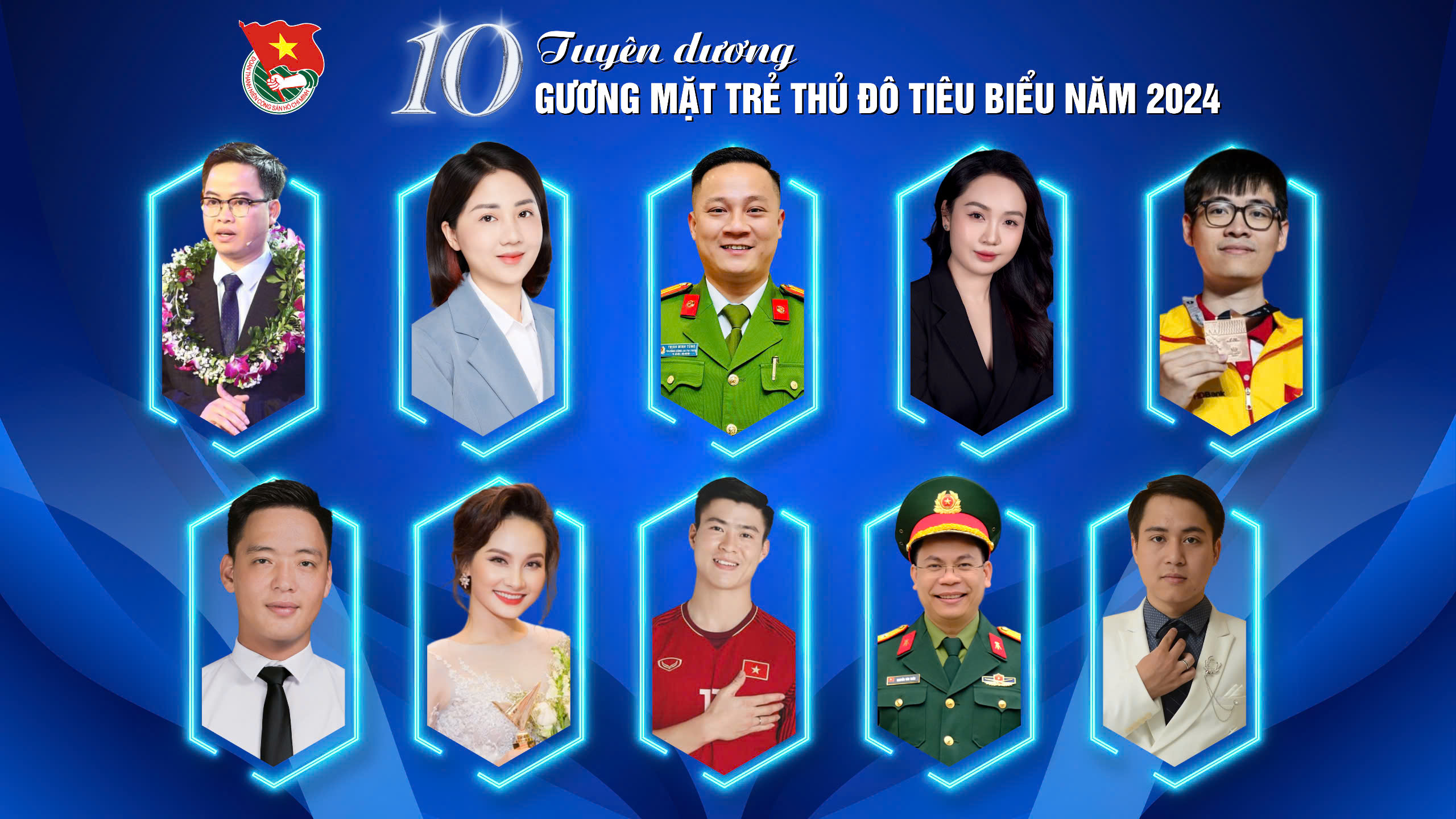 Tuyên dương những gương mặt trẻ Thủ đô xuất sắc năm 2024: Hành trình của trí tuệ, bản lĩnh và cống hiến