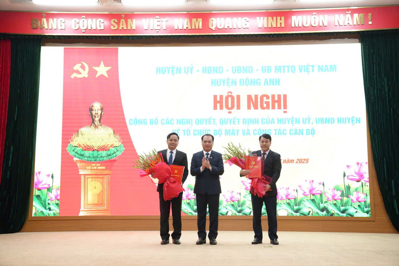Huyện ủy Đông Anh kiện toàn bộ máy, tri ân cán bộ nghỉ hưu và triển khai công tác nhân sự mới