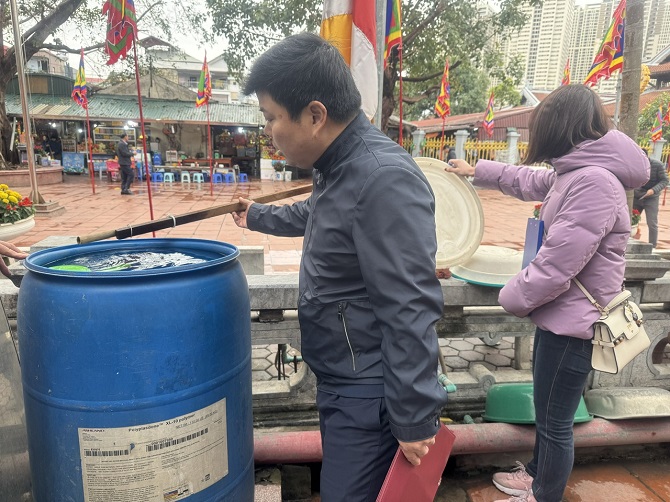 Chủ động kiểm soát dịch bệnh, đảm bảo an toàn lễ hội đình chùa Bia Bà