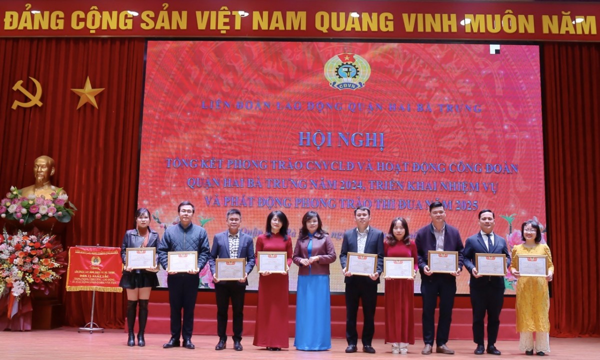 Liên đoàn Lao động quận Hai Bà Trưng phát động thi đua năm 2025: Tăng tốc đổi mới, hướng tới Đại hội Đảng các cấp