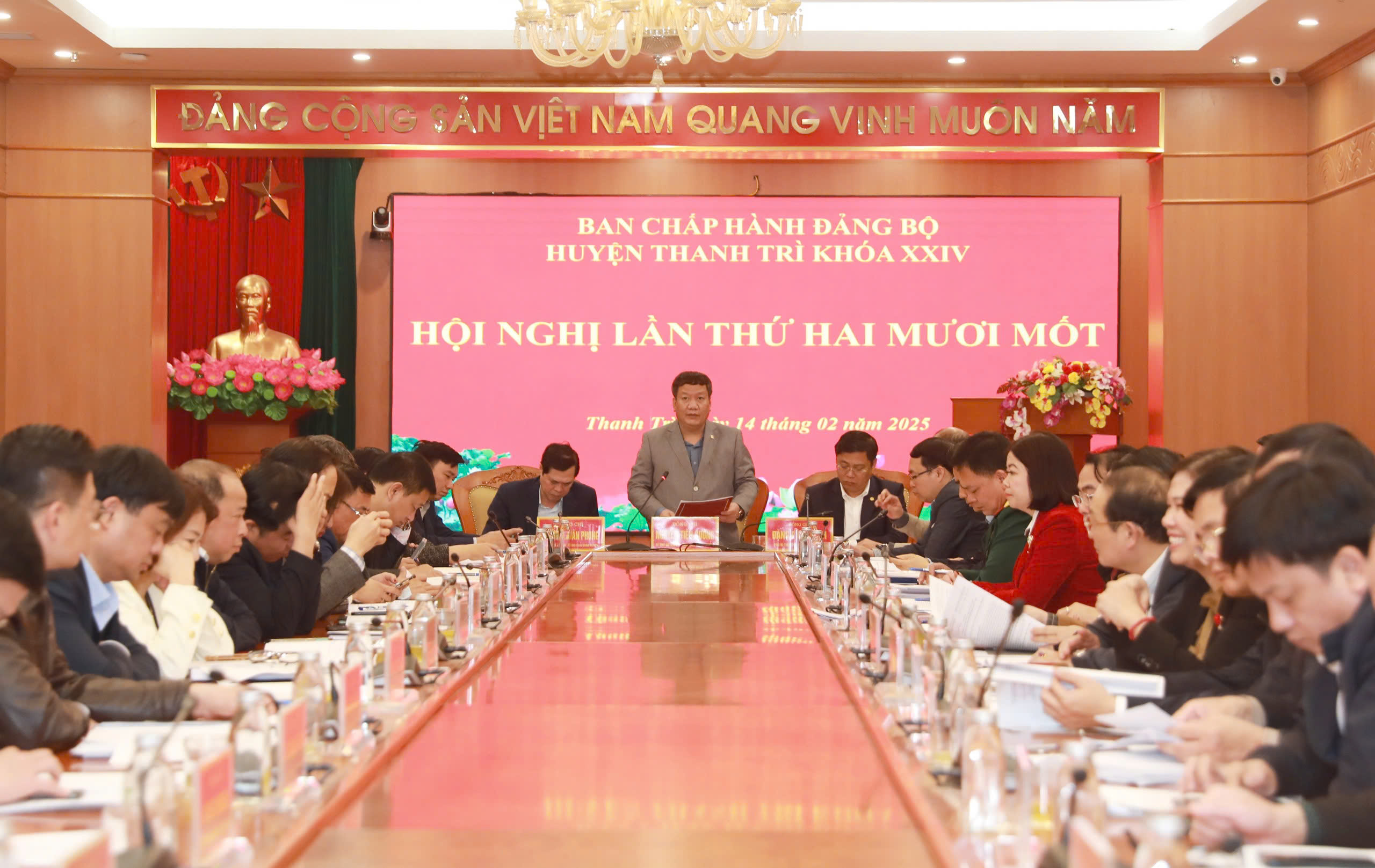 Huyện Thanh Trì thống nhất phương án sắp xếp tổ chức bộ máy, tinh gọn đầu mối hệ thống chính trị