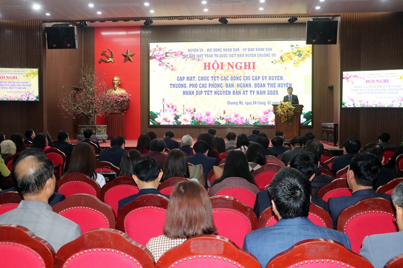 Huyện Chương Mỹ chủ động, quyết liệt thực hiện nhiệm vụ ngay từ những ngày đầu năm 2025