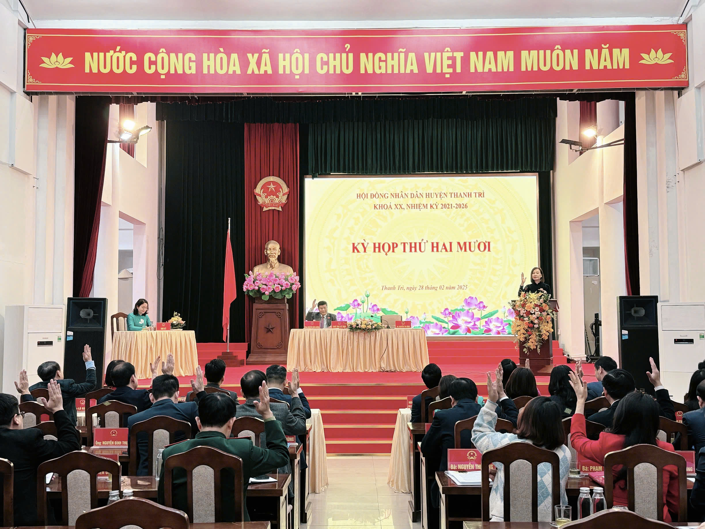 Huyện Thanh Trì thông qua phương án tổ chức lại bộ máy UBND: Tinh gọn, hiệu lực, đáp ứng yêu cầu phát triển mới