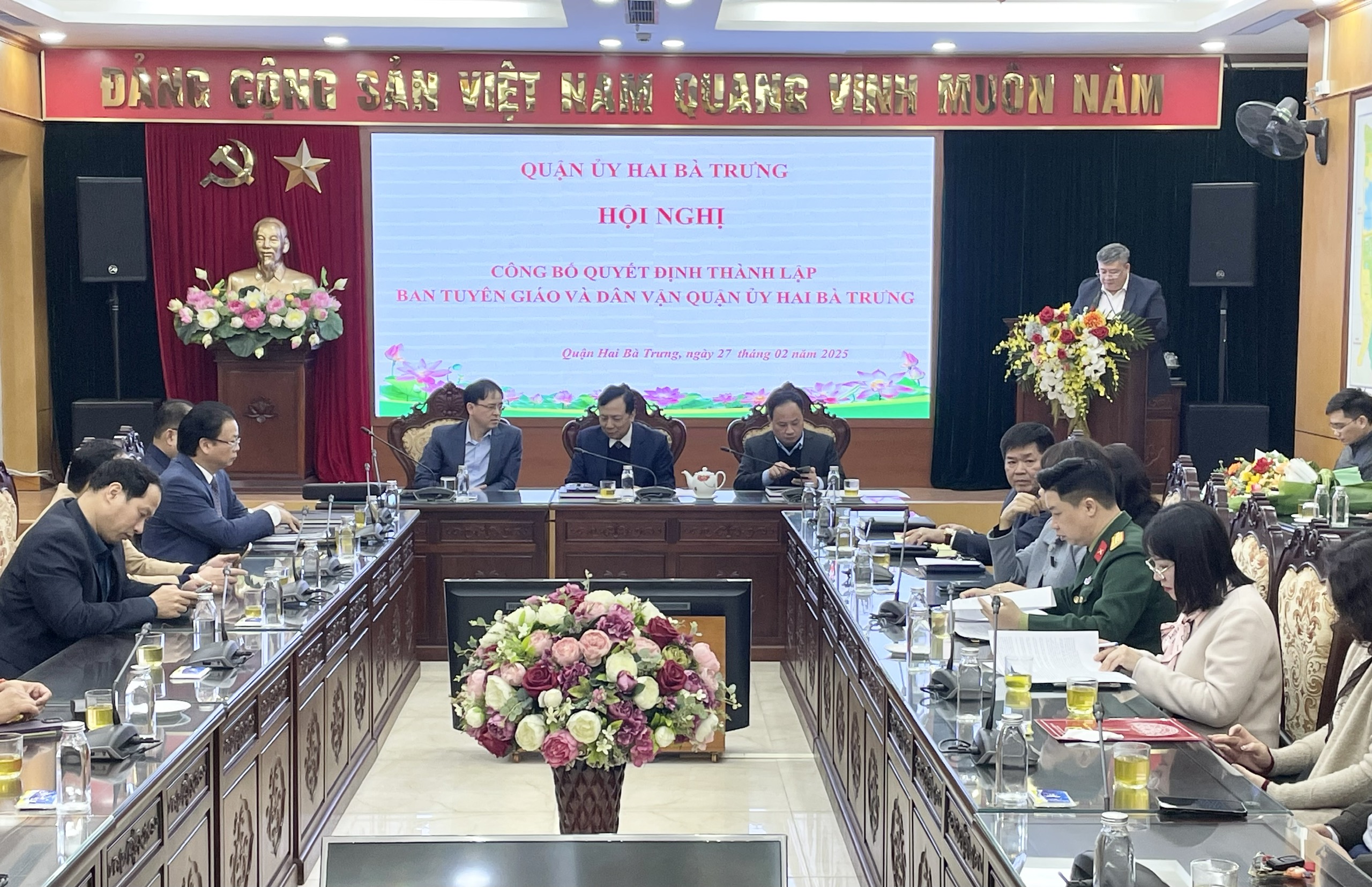 Quận Hai Bà Trưng công bố quyết định thành lập Ban Tuyên giáo và Dân vận: Hợp nhất bộ máy, nâng tầm hiệu quả
