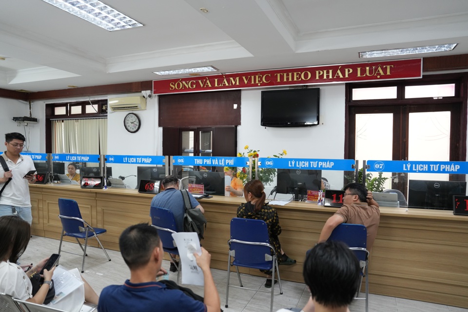 Từ ngày 1-3 Công an thành phố Hà Nội tiếp nhận, cấp Phiếu lý lịch tư pháp thay Sở Tư pháp