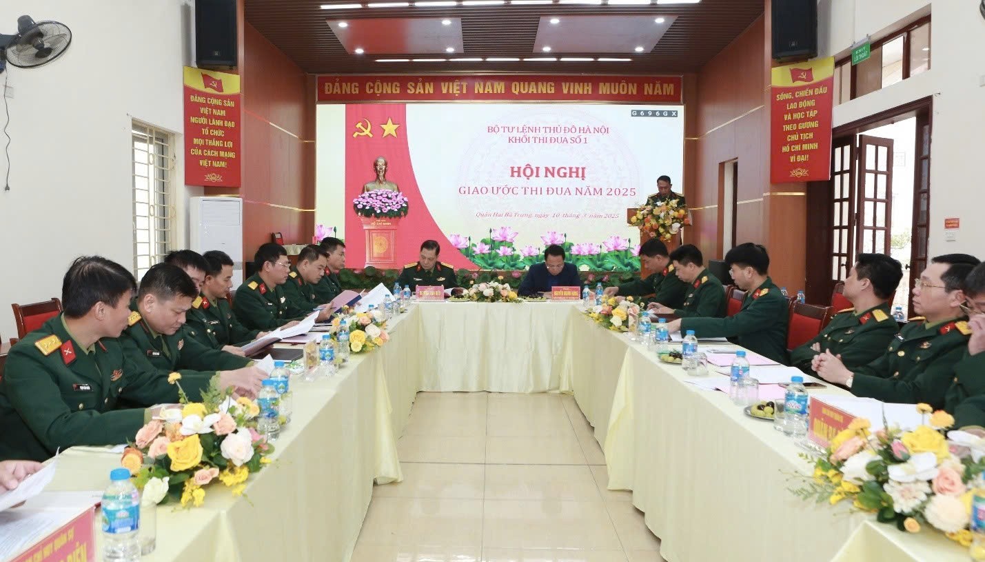 Khối thi đua Bộ Tư lệnh Thủ đô Hà Nội phát động thi đua năm 2025: Mục tiêu “Mẫu mực, tiêu biểu - Quyết thắng toàn diện”