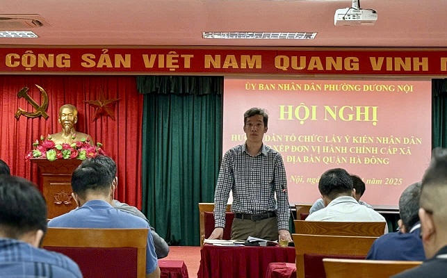 Quận Hà Đông khẩn trương lấy ý kiến nhân dân về phương án sắp xếp phường: Quyết liệt hiện thực hóa mô hình chính quyền tinh gọn, hiệu quả