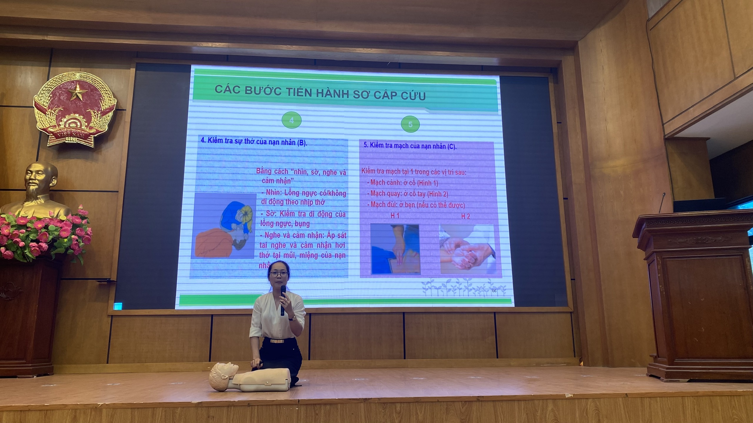 Quận Ba Đình tăng cường huấn luyện an toàn vệ sinh lao động cho người lao động tại các doanh nghiệp nhỏ