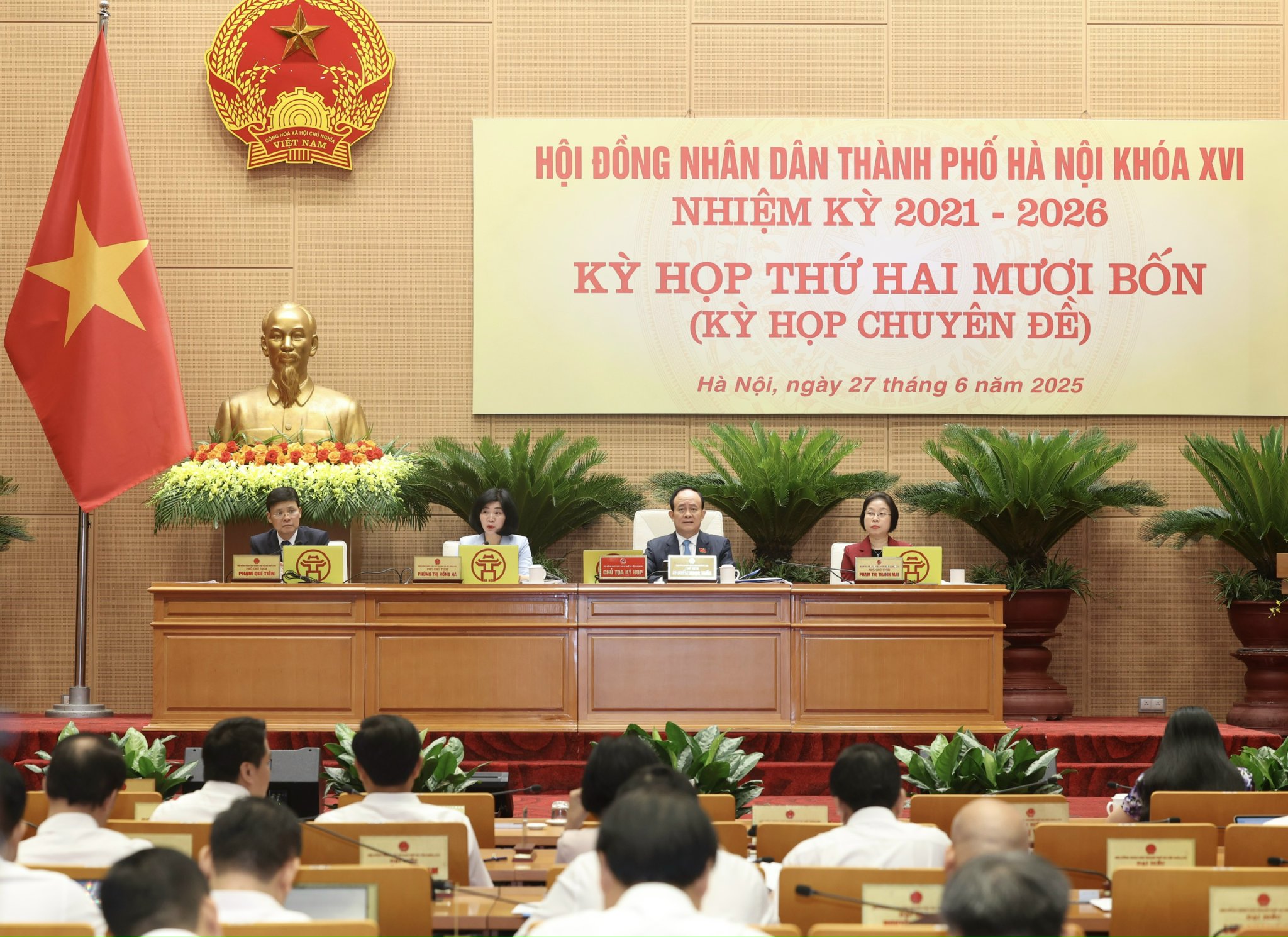 Kỳ họp thứ 24 HĐND thành phố Hà Nội: Quyết định các nội dung để kịp thời vận hành mô hình chính quyền địa phương 2 cấp từ ngày 1-7-2025
