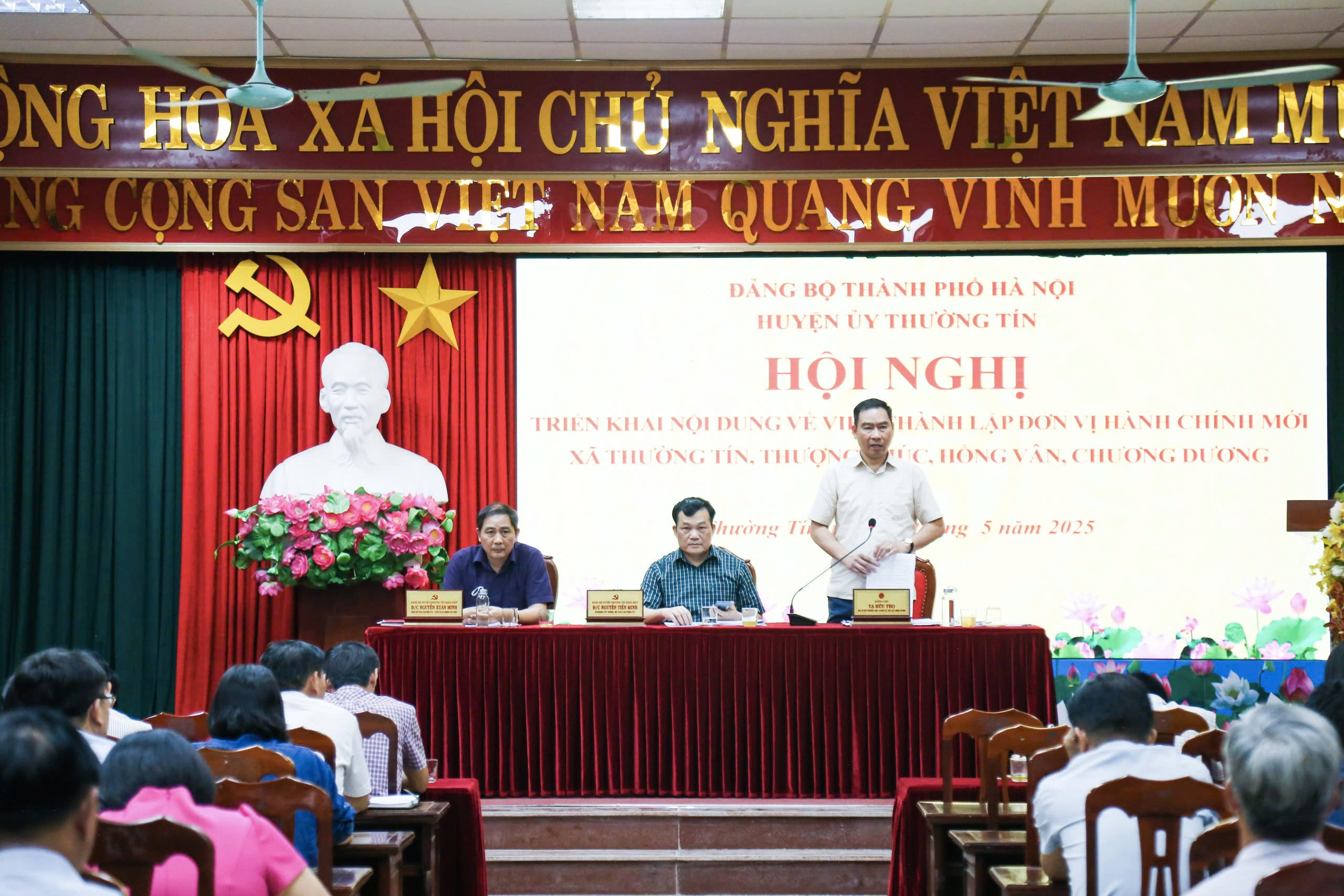 Huyện Thường Tín tập trung cao độ triển khai công tác sắp xếp đơn vị hành chính