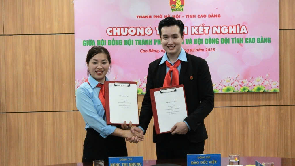 Hà Nội - Cao Bằng ký kết hợp tác công tác Đội: Lan tỏa tình cảm, thắp sáng tương lai cho thiếu nhi vùng cao