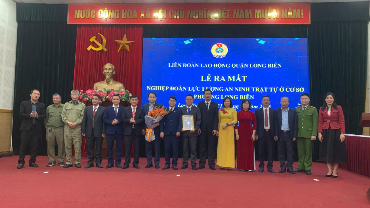 Ra mắt Nghiệp đoàn lực lượng an ninh cơ sở phường Long Biên: Lan tỏa mô hình tổ chức Công đoàn trong khu vực phi chính thức