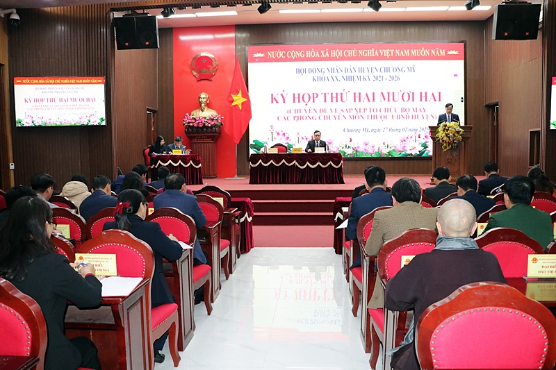 Huyện Chương Mỹ tái cơ cấu bộ máy hành chính: Tinh gọn để nâng cao hiệu lực, hiệu quả phục vụ nhân dân