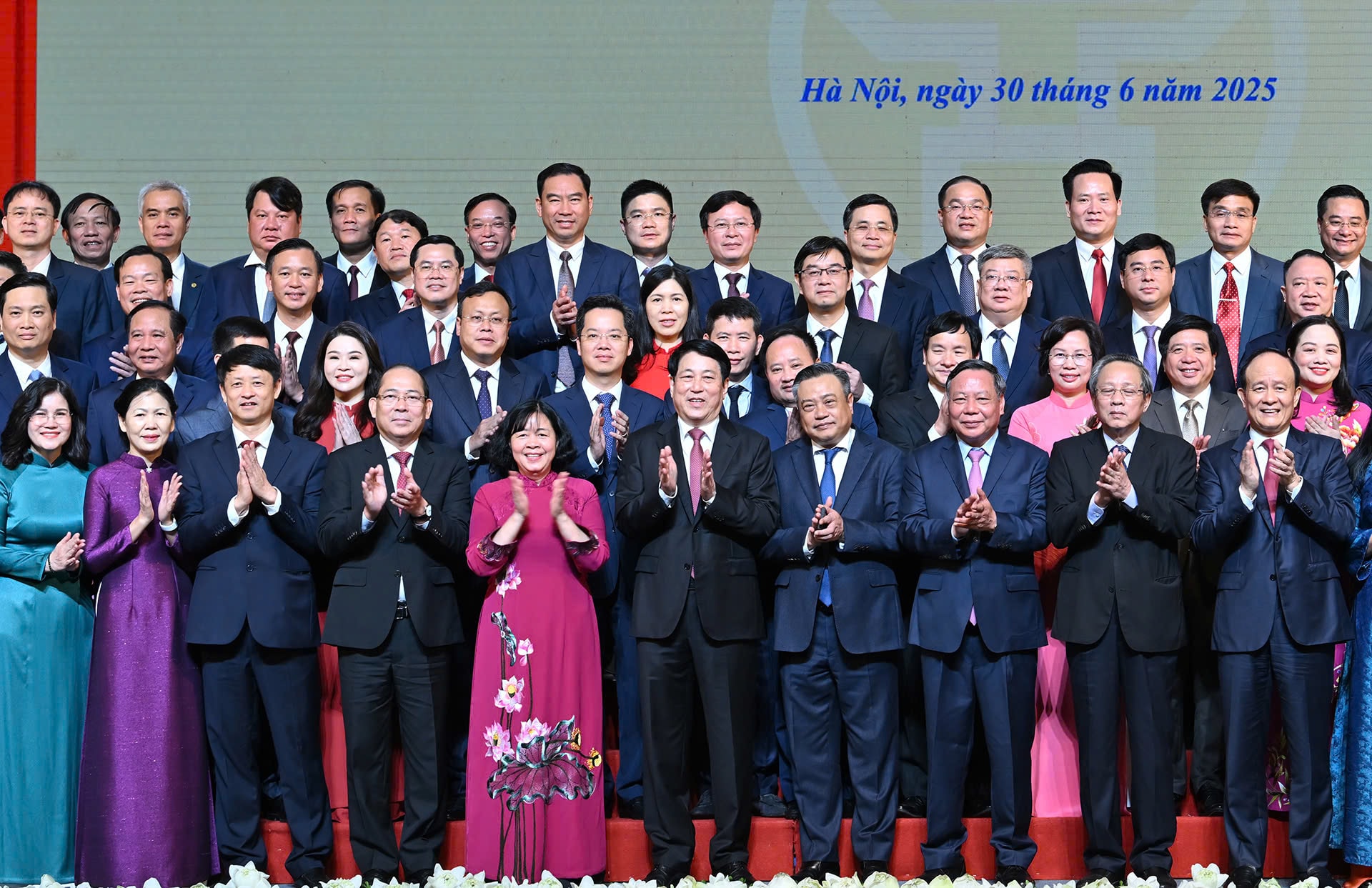 Chủ tịch nước Lương Cường dự lễ công bố sắp xếp đơn vị hành chính tại Hà Nội