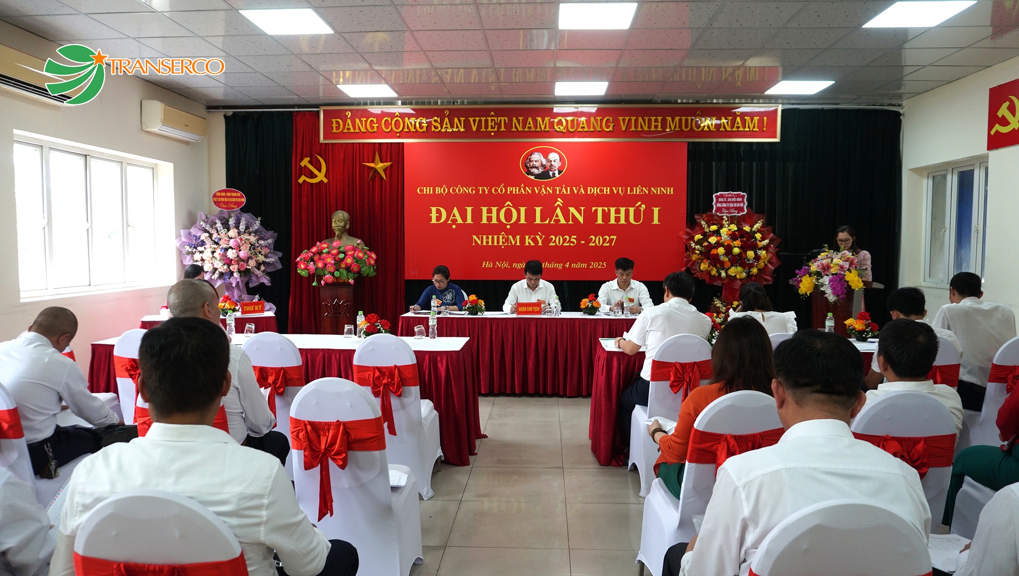 Đại hội Chi bộ Công ty CP Vận tải và Dịch vụ Liên Ninh, Trung tâm sát hạch GPLX Hà Nội: Đoàn kết, đổi mới, nâng cao hiệu quả hoạt động nhiệm kỳ 2025 – 2027