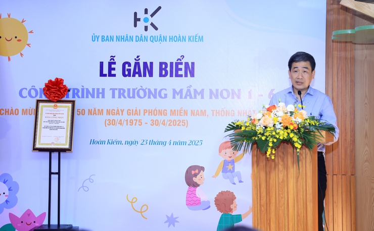 Hoàn Kiếm khánh thành Trường Mầm non 1-6 hiện đại, chuẩn quốc gia: Dấu ấn đầu tư cho chiến lược phát triển con người
