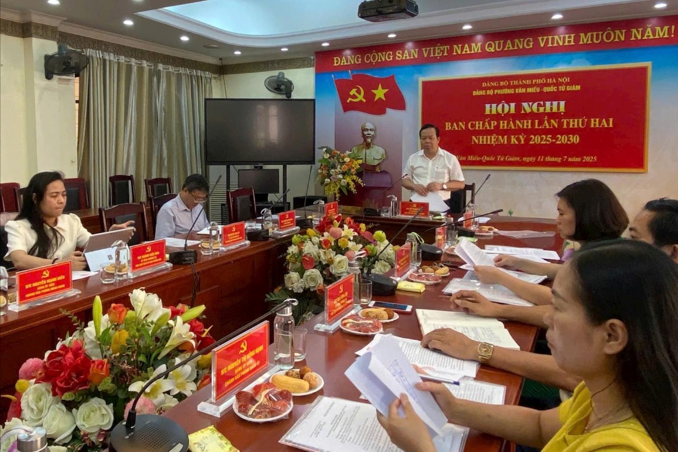 Đảng bộ phường Văn Miếu - Quốc Tử Giám kiện toàn tổ chức cơ sở đảng, chuẩn bị cho Đại hội nhiệm kỳ 2025-2030