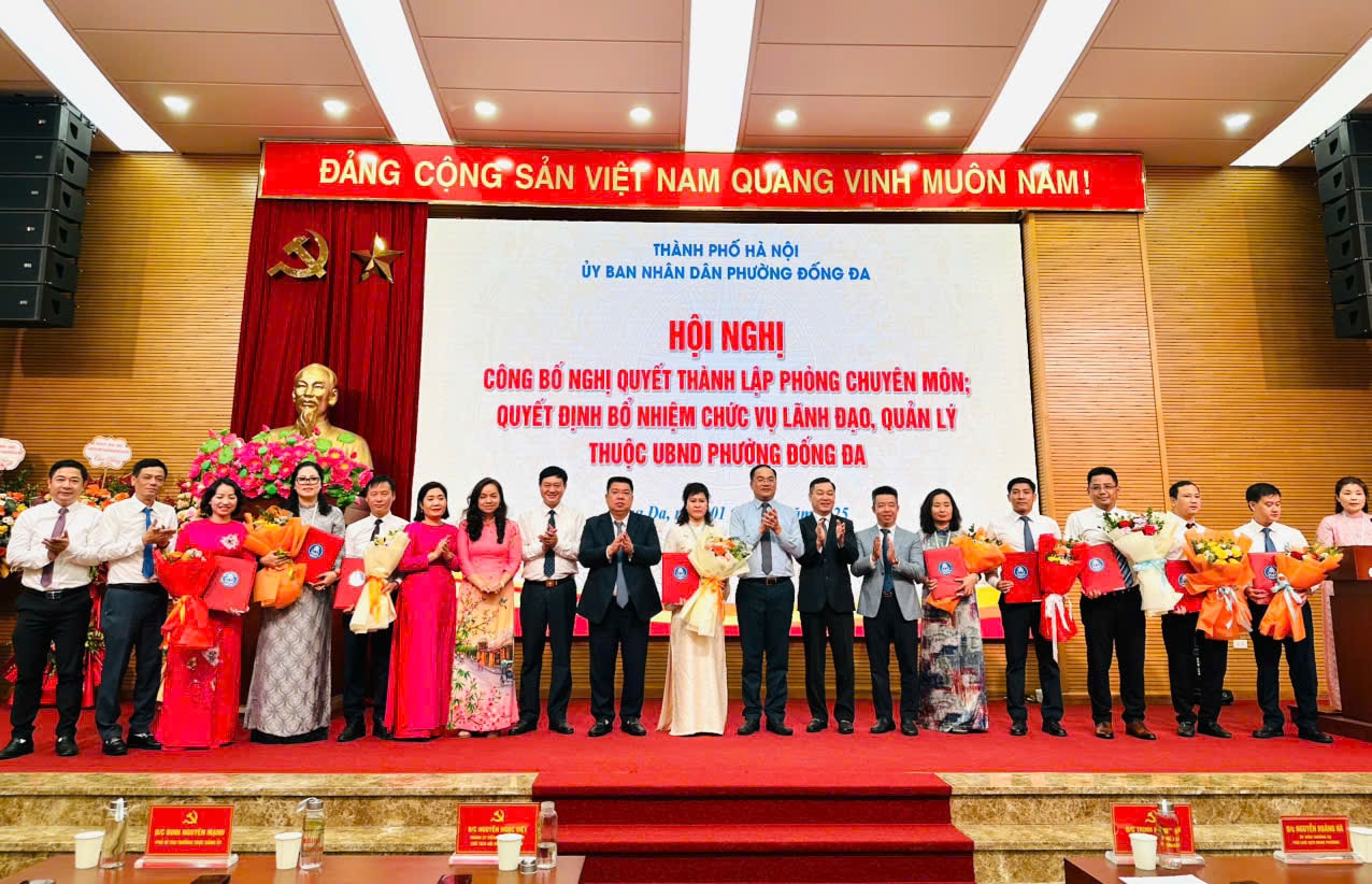 Phường Đống Đa kiện toàn tổ chức, ổn định bộ máy sau sắp xếp đơn vị hành chính