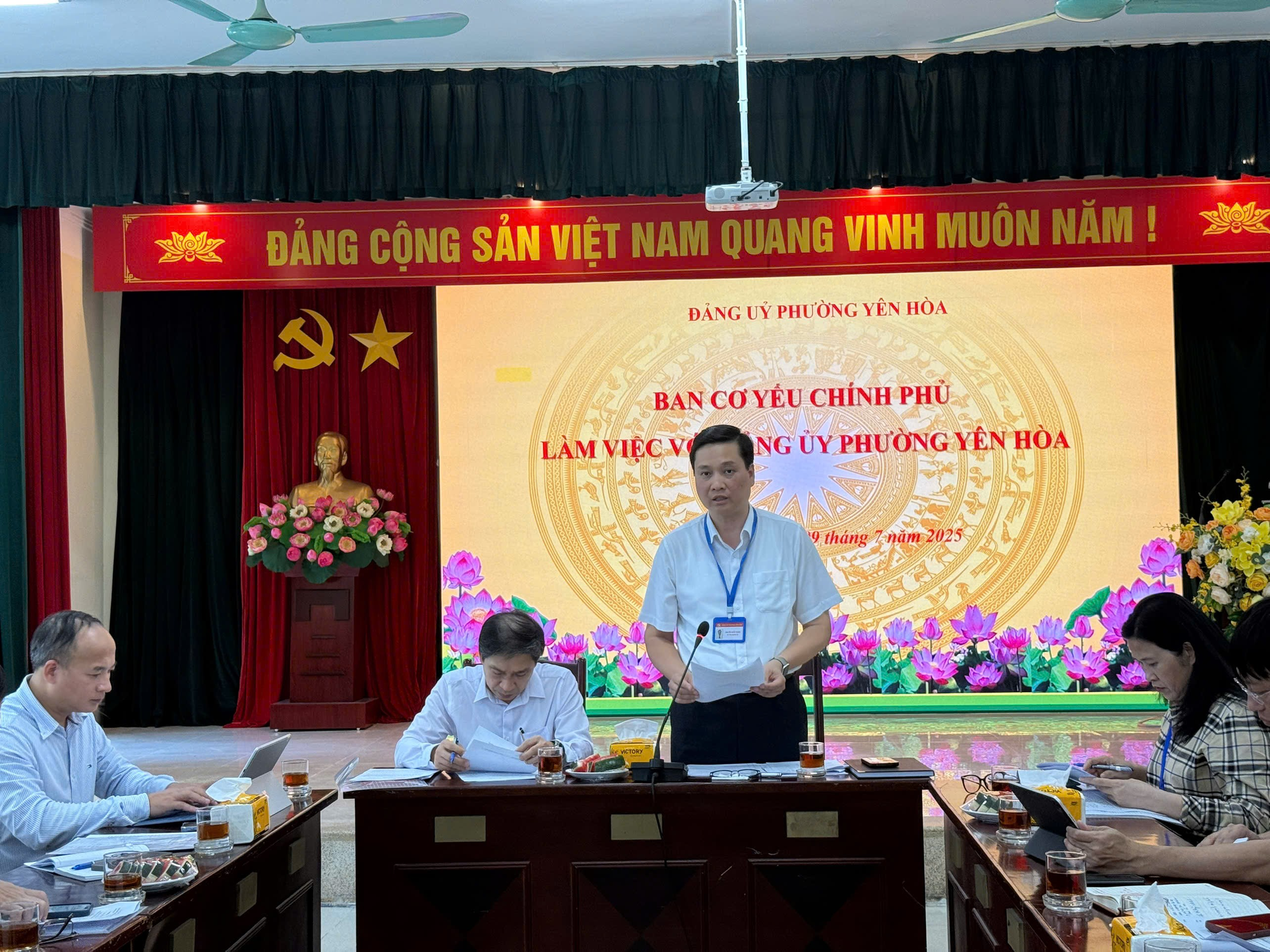 Ban Cơ yếu Chính phủ kiểm tra công tác bảo mật điều hành tác nghiệp tại phường Yên Hòa