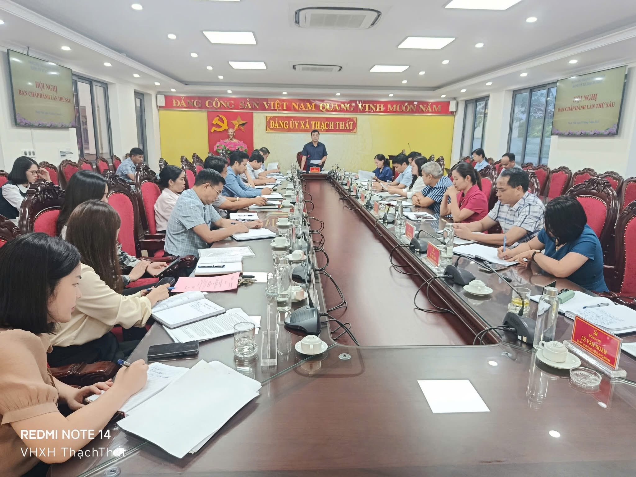 Hội nghị Ban chấp hành Đảng bộ xã Thạch Thất lần thứ sáu, nhiệm kỳ 2020-2025