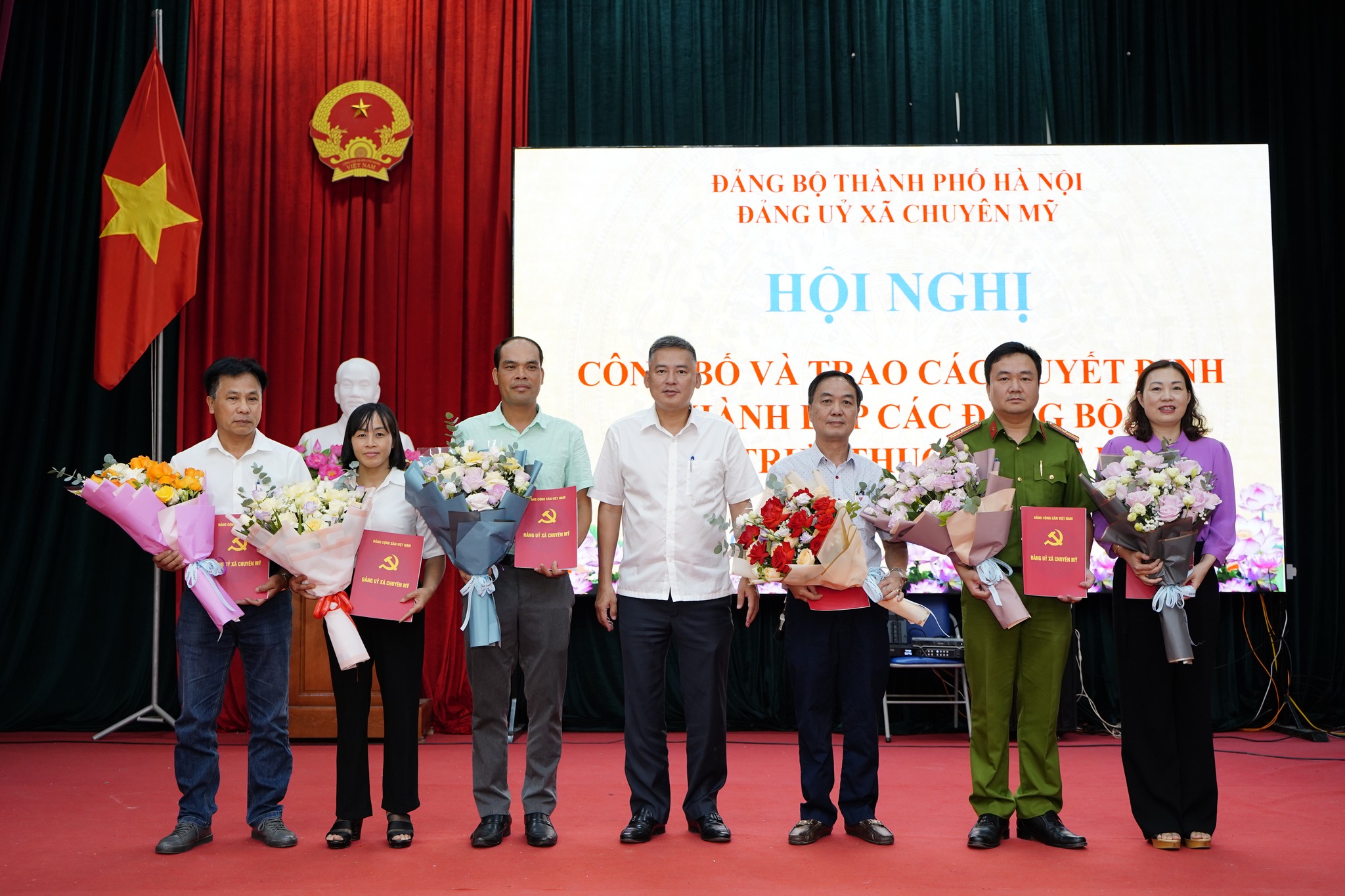 Xã Chuyên Mỹ hoàn thiện tổ chức Đảng, đảm bảo vận hành bộ máy theo mô hình chính quyền hai cấp