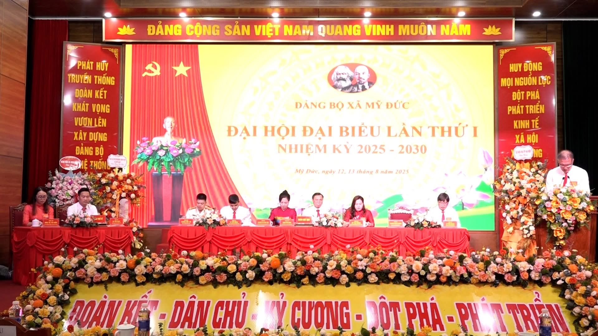Phiên trù bị Đại hội đại biểu Đảng bộ xã Mỹ Đức lần thứ I, nhiệm kỳ 2025-2030: Khẳng định ý chí, khát vọng và quyết tâm phát triển trong giai đoạn mới